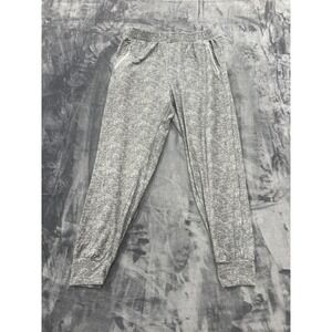 Indero Jogger Pants Mens L/XL Heather Gray Elastic Waist Tapered Leg Running